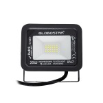 GloboStar® ATLAS 61410 Επαγγελματικός Προβολέας LED 20W 2500lm 120° AC 220-240V Μαύρο - Ψυχρό Λευκό 6000K - LUMILEDS Chips 